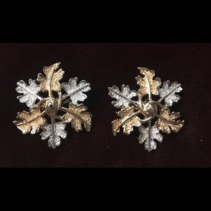 Sarah Coventry Silver and Gold Tone Earrings